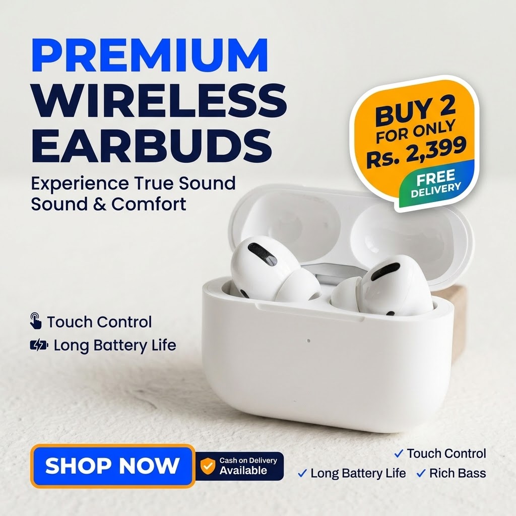 True Wireless Earbuds with Rich Bass & Smart Touch Control by NEXVION
